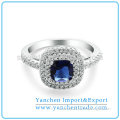 Top Design Cyrstal Jewelry Fashion 2014 Autumn Sapphire Ring For Promotional Gift